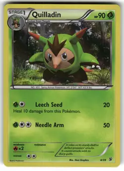 Quilladin 4/39 Kalos Starter Set Pokemon Holo Near Mint - Image 1