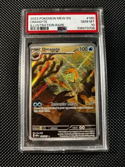 Omanyte 180/165 PSA 10 Pokemon SV: 151 Illustration Rare - Image 2