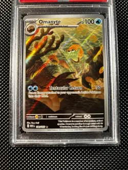 Omanyte 180/165 PSA 10 Pokemon SV: 151 Illustration Rare - Image 4