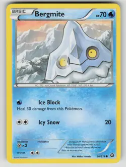 Bergmite 36/114 Common Steam Siege Pokemon Near Mint - Image 1