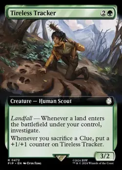 Tireless Tracker - Extended Art PIP NM MTG - Image 1