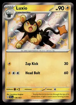 Luxio SV: Paldean Fates Shiny Holo 136/091 Pokemon TCG - Image 1