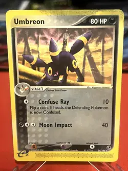 Umbreon 24/100 Rare Sandstorm Pokemon Damaged - Image 1