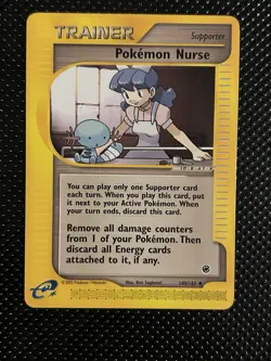 The Pokemon Company Pokemon Nurse 145/165 Expedition Base Set Trainer Uncommon - Image 1