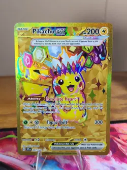 Pikachu ex 247/191 Hyper Rare Gold Surging Sparks Pokemon English NM - Image 1