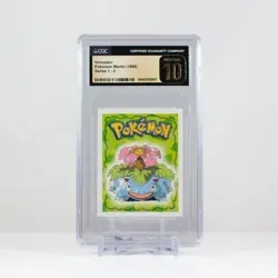 Pokemon Venusaur #3 Merlin Sticker Series 1 Topps- CGC 10 PRISTINE - POP 1 - Image 2