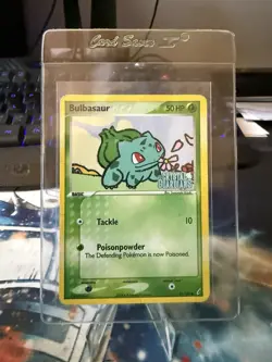 Pokemon TCG Bulbasaur Crystal Guardians Holo 45/100 Damaged - Image 1
