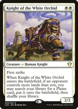 Knight of the White Orchid Commander 2020 NM MTG - Image 1