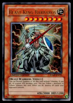 Beast King Barbaros - JUMP-EN032 LP Shonen Jump Magazine Promos Yu-Gi-Oh Limited - Image 1