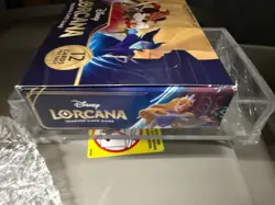 Disney Lorcana: The First Chapter Booster Box FIRST PRINT RUN CM1 Acrylic Case - Image 3