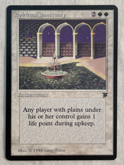 1xSpiritual Sanctuary Legends MTG Magic the Gathering LP - Image 1