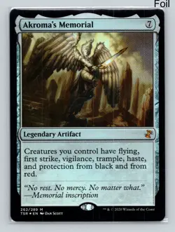 MTG Akroma's Memorial Foil M Time Spiral: Remastered 262 NM - Image 1