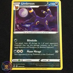 Umbreon HOLO PROMO GALAXY MOON SWIRL SWSH129 (NM) Black Star Pokemon Cards A4 - Image 1