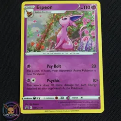 Espeon HOLO PROMO GALAXY SWIRL SWSH174 (NM) Black Star Pokemon Cards A3 - Image 1