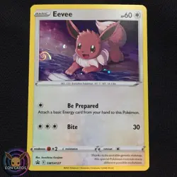 Eevee HOLO PROMO W/ HD SWIRL SWSH127 (NM) Black Star PROMO Pokemon Cards A2 - Image 1
