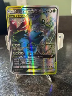 Celebi & Venusaur GX TAG TEAM SM167 SM Promo Holo ENG 270 HP - Image 1