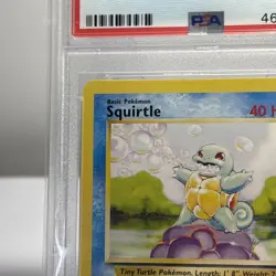 Squirtle 63/102 Pokemon Card - Base Set 1999 TCG PSA 10 GEM MINT - Image 2