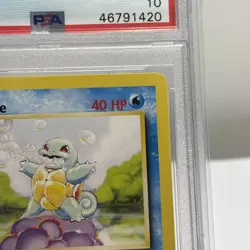 Squirtle 63/102 Pokemon Card - Base Set 1999 TCG PSA 10 GEM MINT - Image 3