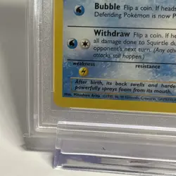 Squirtle 63/102 Pokemon Card - Base Set 1999 TCG PSA 10 GEM MINT - Image 5