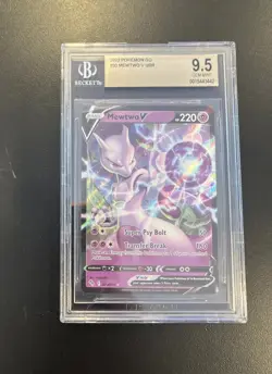 Pokemon Go Mewtwo v Holo Rare Card 30/78 - Image 1