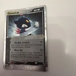 Pokemon Sneasel ex EX Ruby & Sapphire Holo Ultra Rare 103/109 2003 - Damaged - Image 3
