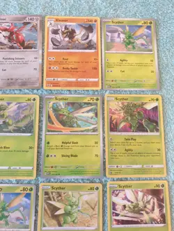SCYTHER, SCIZOR, & KLEAVOR BUNDLE OF POKEMON CARDS - Image 3