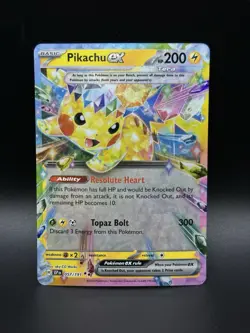 Pikachu ex 057/191 Sv08: Pokemon Surging Sparks Holo NM - 0244 - Image 1