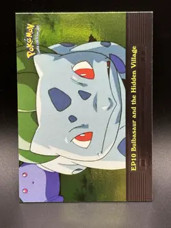 Bulbasaur and the Hidden Village Holo Pokemon Topps Blue Label EP10 NM - 0320 - Image 1