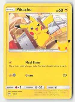 Pikachu 025/025 Promo McDonald's 25th Anniversary Promos Pokemon Lightly Played - Image 1