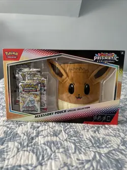 Pokemon TCG Prismatic Evolutions Accessory Pouch Special Collection Box Sealed - Image 1