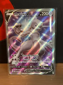 Pokemon TCG Mewtwo V SWSH Black Star Promos SWSH229 Holo Promo - Image 1