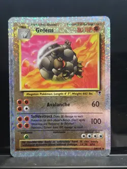 Golem Reverse Holo Legendary Collection 24/110 LP/MP Clean w/crease w/video 🥋✨ - Image 1