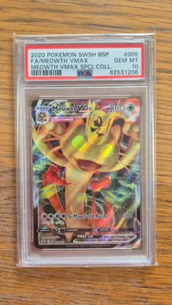 Pokemon - PSA 10 - Meowth VMAX - 005 - Special Collection - English - Image 1