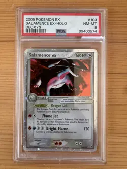 Salamence ex Holo PSA 8 2005 Pokemon Ex Deoxys #103 - Image 1