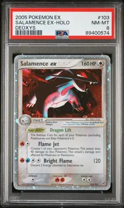 Salamence ex Holo PSA 8 2005 Pokemon Ex Deoxys #103 - Image 3