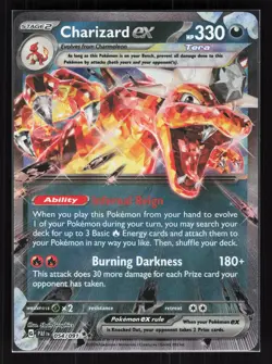 Charizard ex - Holo Double Rare Pokemon SV: Paldean Fates 054/091 NM - Image 1