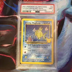 2021 Pokemon Celebrations Shining Magikarp Holo Class Coll Neo Rev #66 PSA 9 - Image 1