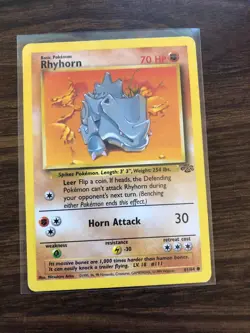 Pokemon TCG Rhyhorn 61/64 Jungle - Image 1