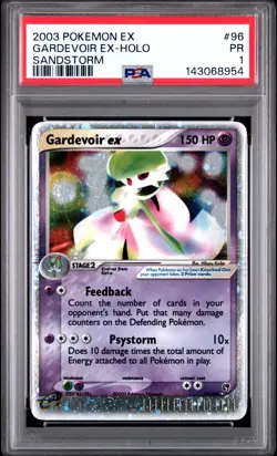 2003 POKEMON EX SANDSTORM #96 GARDEVOIR EX-HOLO PSA 1 - Image 1