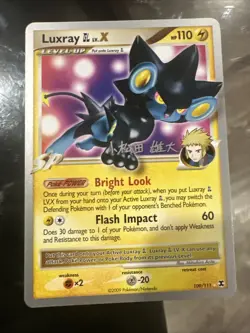 Pokemon Luxray GL Lv.X 2009 World Championships 109/111 Regular Rare Promo LP - Image 1