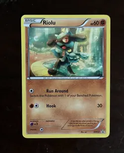 Pokemon Riolu BW33 Black & White Regular Promo 60 HP Basic Eng Pokemon TCG - Image 1