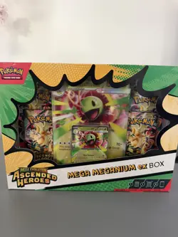 Pokemon TCG Mega Evolution Ascended Heroes Mega Meganium ex Box - New & Sealed - Image 1