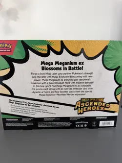 Pokemon TCG Mega Evolution Ascended Heroes Mega Meganium ex Box - New & Sealed - Image 2