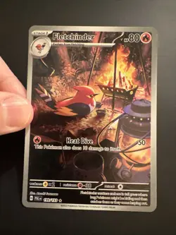 Pokemon TCG Fletchinder 199/193 SV02: Paldea Evolved Illustration Rare Holo - Image 2