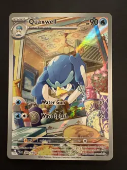 Quaxwell 207/193 Sv02 Holo Illustration Rare Pokemon TCG Paldea Evolved NM - Image 1