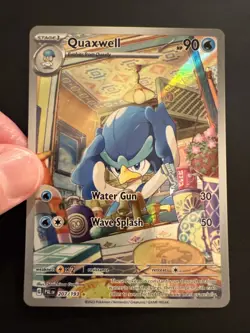 Quaxwell 207/193 Sv02 Holo Illustration Rare Pokemon TCG Paldea Evolved NM - Image 2
