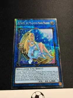 Artemis, The Magistus Moon Maiden Quarter Century Secret Rare RA01-EN049 YuGiOh - Image 2