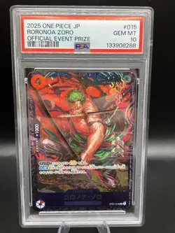 PSA 10 Zoro ST21-015 Flagship Battle 2025 Top 8 Prize ONE PIECE Card Japanese - Image 1