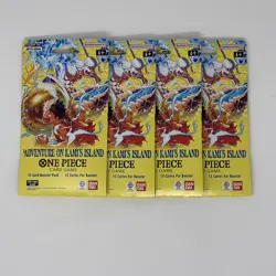 One Piece TCG Adventure On Kami's Island Sleeved Booster x4 - Image 1