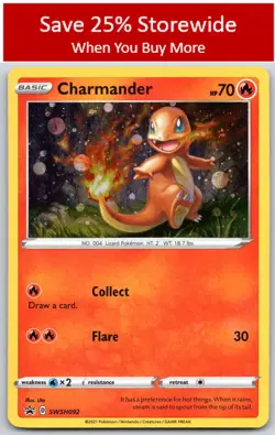Charmander Promo,Holo SWSH: Sword & Shield Promo Cards #SWSH092 - Image 1